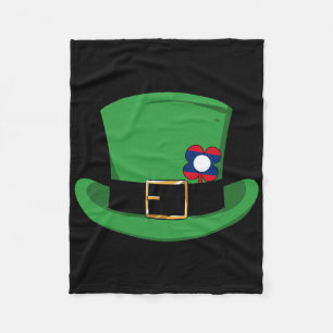 Laos Stolz Lao Laotische Flagge St. Patricks Tag L Fleecedecke