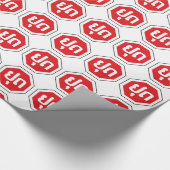 Laos Traffic STOP ⚠ YOOT in laotischer Sprache Geschenkpapier (Ecke)