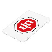 Laos Traffic STOP ⚠ YOOT in laotischer Sprache Magnet (Linke Seite)