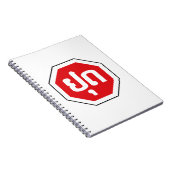 Laos Traffic STOP ⚠ YOOT in laotischer Sprache Notizblock (Rechte Seite)