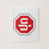 Laos Traffic STOP ⚠ YOOT in laotischer Sprache Puzzle (Vertikal)