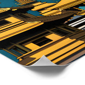 Laos Travel Art Poster (Ecke)