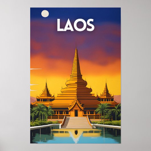Laos Travel Poster (Vorne)