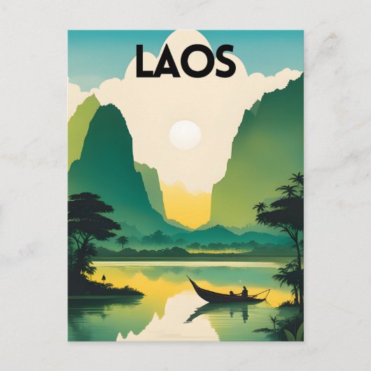 Laos Travel Postkarte (Vorderseite)