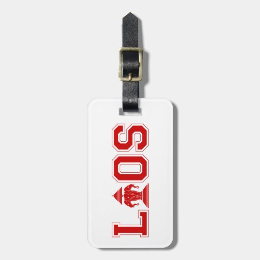 LAOS UNIVERSITY GEPÄCKANHÄNGER (Vorderseite vertikal)