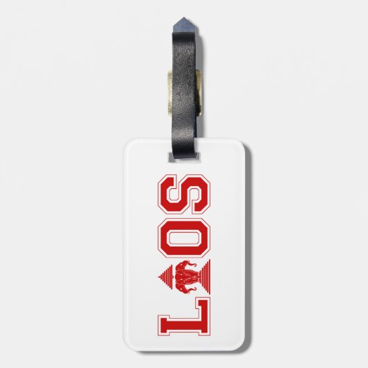 LAOS UNIVERSITY GEPÄCKANHÄNGER (Rückseite vertikal)