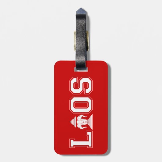 LAOS UNIVERSITY GEPÄCKANHÄNGER (Rückseite vertikal)