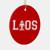 LAOS UNIVERSITY KERAMIK ORNAMENT (Rechts)