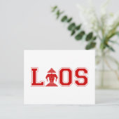 LAOS UNIVERSITY POSTKARTE (Stehend Vorderseite)