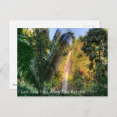 Laos, Vang Vieng, Kaeng Nyui Wasserfall Postkarte (Vorne/Hinten)