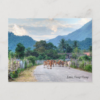 Laos, Vang Vieng Postkarte