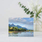 Laos, Vang Vieng Postkarte (Stehend Vorderseite)