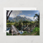 Laos, Vang Vieng Postkarte (Vorne/Hinten)