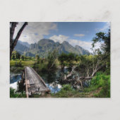 Laos, Vang Vieng Postkarte (Vorderseite)