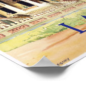 Laos Vintage Travel Poster (Ecke)