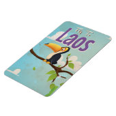 Laos Vintager Urlaub Poster Magnet (Linke Seite)