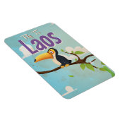 Laos Vintager Urlaub Poster Magnet (Rechte Seite)