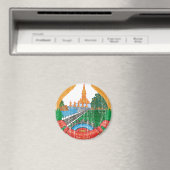 Laos-Wappen Magnet (In Situ (Geschirrspüler))