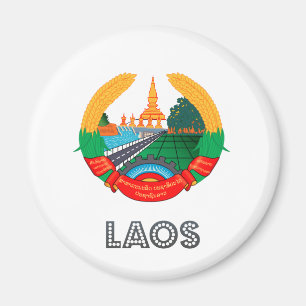 Laos-Wappen Magnet