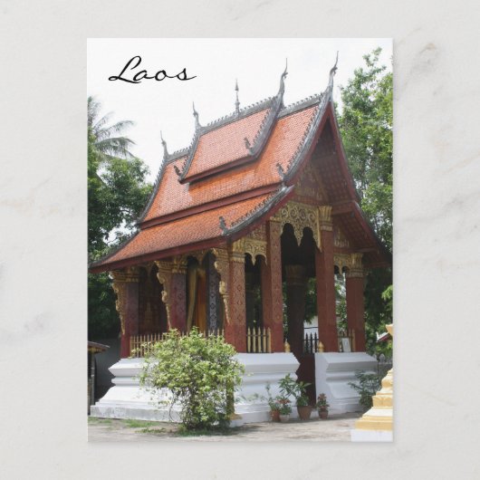 laos wat postkarte (Vorderseite)