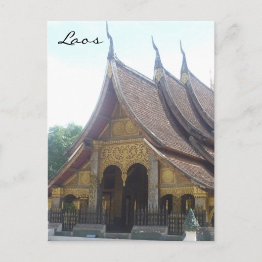 Laos-Waterdach Postkarte (Vorderseite)