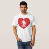 Laotian Erawan 3 Leitende Nophant Heart Flag T-Shirt (Vorne ganz)