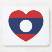 Laotian Heart Flag Mousepad (Vorne)