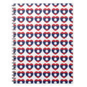 Laotian Heart Flag Notizblock (Vorderseite)