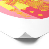 Laotian (rosa) Matryoshka Poster (Ecke)