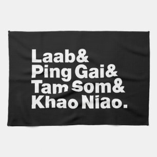 Laotian Street Food Geschirrtuch