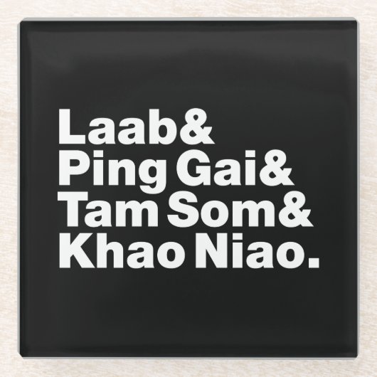 Laotian Street Food Glasuntersetzer (Vorderseite)