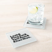 Laotian Street Food Glasuntersetzer (Schrägansicht)