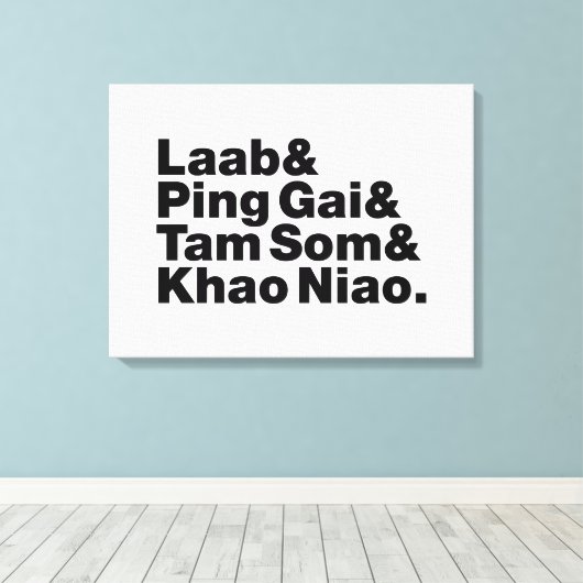 Laotian Street Food Leinwanddruck (Insitu (Holzboden))