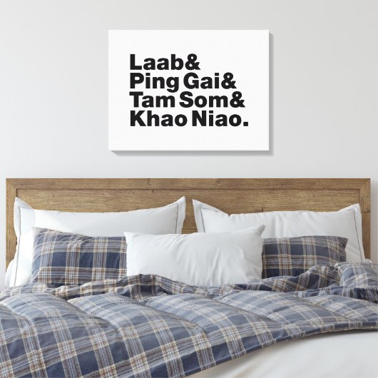 Laotian Street Food Leinwanddruck (Insitu (Schlafzimmer))