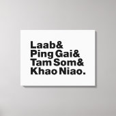 Laotian Street Food Leinwanddruck (Vorderseite)