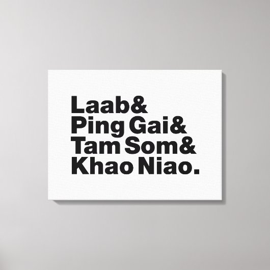 Laotian Street Food Leinwanddruck (Vorderseite)