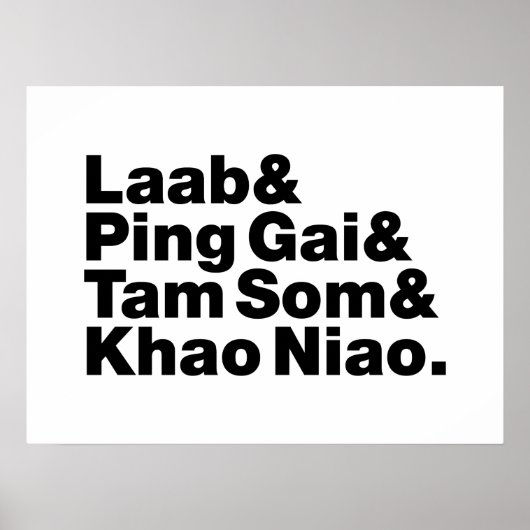 Laotian Street Food Poster (Vorne)