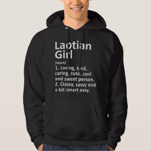 LAOTISCHES MÄDCHEN LAOS Lustiges Heimatland Wurzel Hoodie