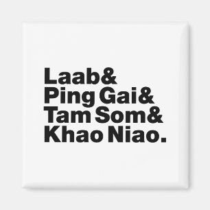 Laotisches Street Food Magnet