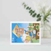 Laowai - Cheers Lass's make friends ! Postkarte (Stehend Vorderseite)