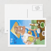 Laowai - Cheers Lass's make friends ! Postkarte (Vorne/Hinten)