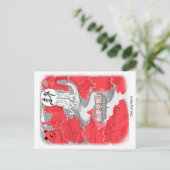 Laowai - Der lange März Postkarte (Stehend Vorderseite)