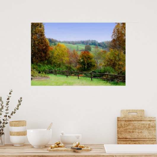 Lap Forest - Herbstmalerei Poster (Küche)
