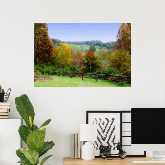 Lap Forest - Herbstmalerei Poster (Heimbüro)