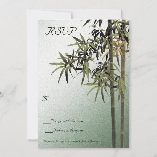 Lap of Nature - RSVP Cards Einladung (Vorderseite)