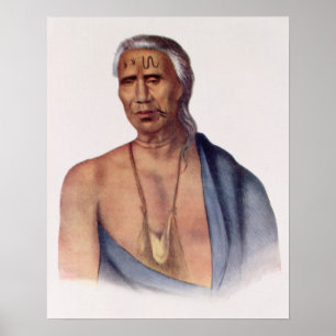 Lap-Pa-Win-Soe, ein Chief von Delaware Poster