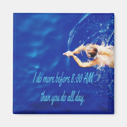 Lap Schwimmen Team Motivierend Inspiration Magnet (Vorne)