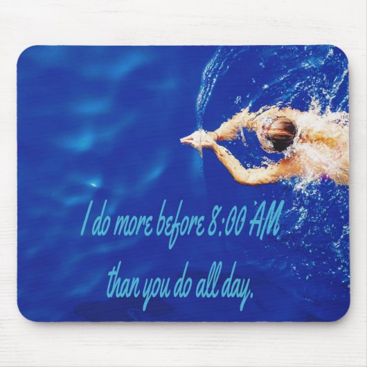 Lap Schwimmen Team Motivierend Inspiration Mousepad (Vorne)