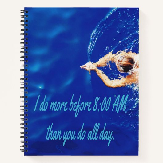 Lap Schwimmen Team Motivierend Inspiration Notizblock (Vorderseite)