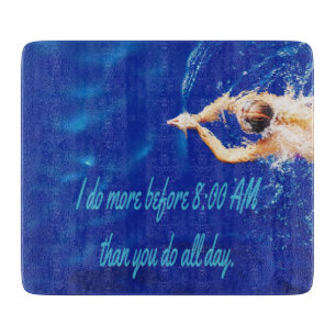 Lap Schwimmen Team Motivierend Inspiration Schneidebrett